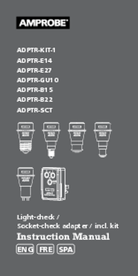 Thumbnail of document Manual - ADPTR-KIT1 Light Check Adapter Kit